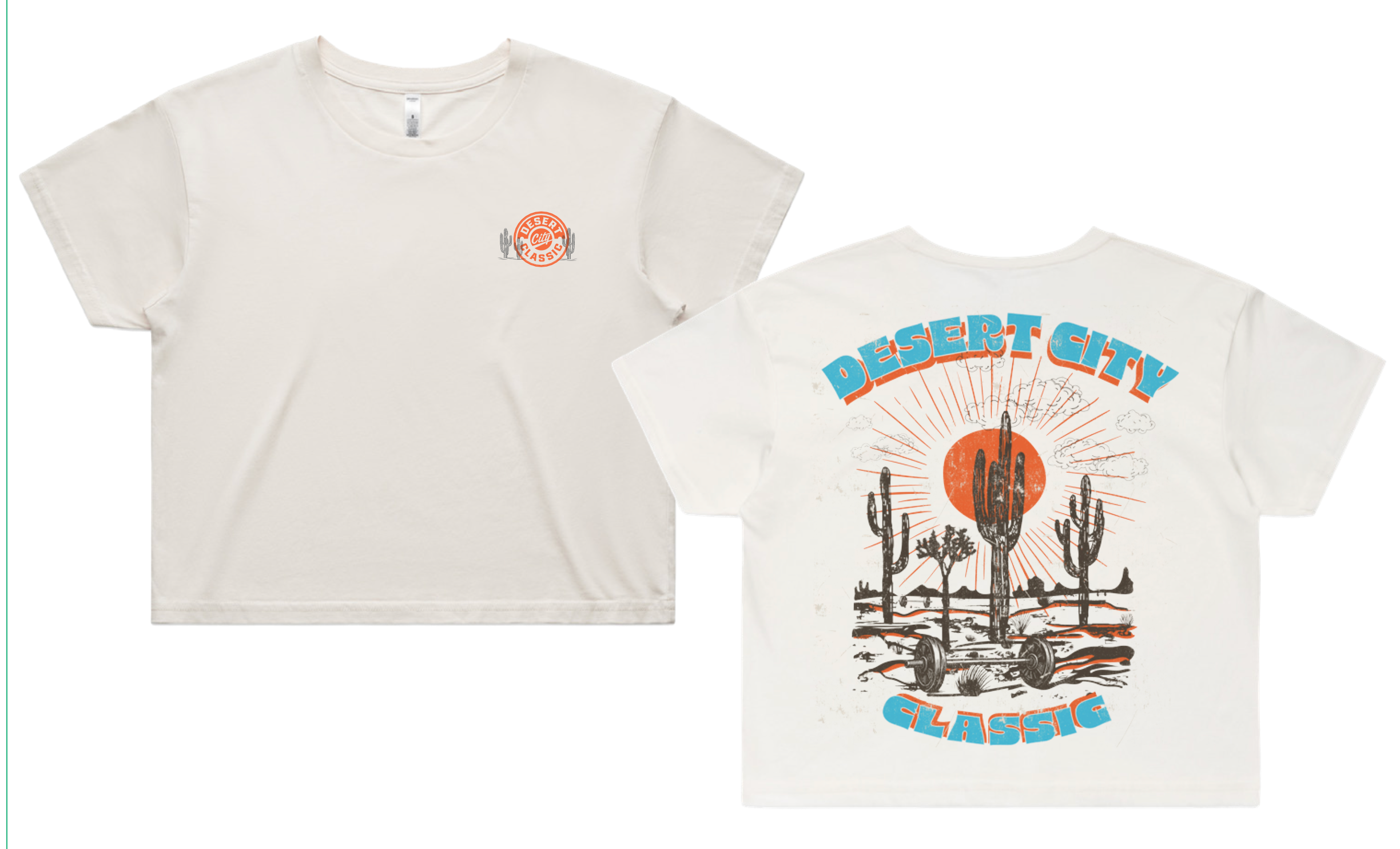 Desert City Classic 2025 Women's Crop Primary Tee #3